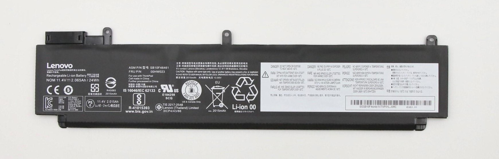 LENOVO THINKPAD T460s, T470s ULTRA-BOOK BATTERY 1 00HW023 - Click Image to Close