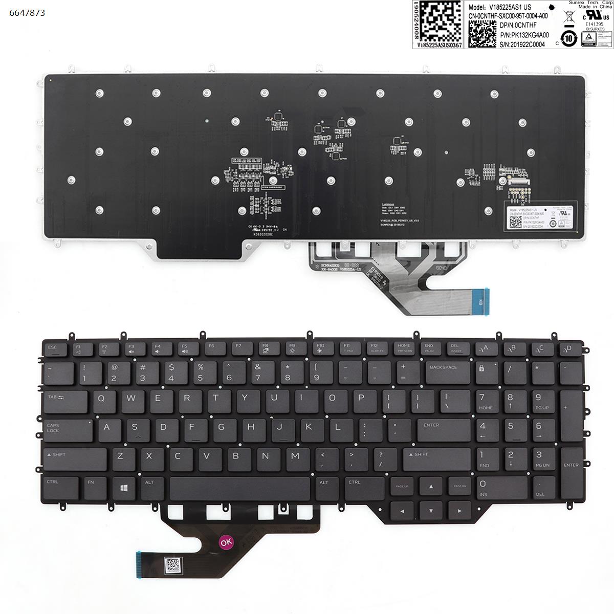 DELL ALIENWARE M17 R2 US KEYBOARD RGB BACKLIT 0CNTHF - Click Image to Close