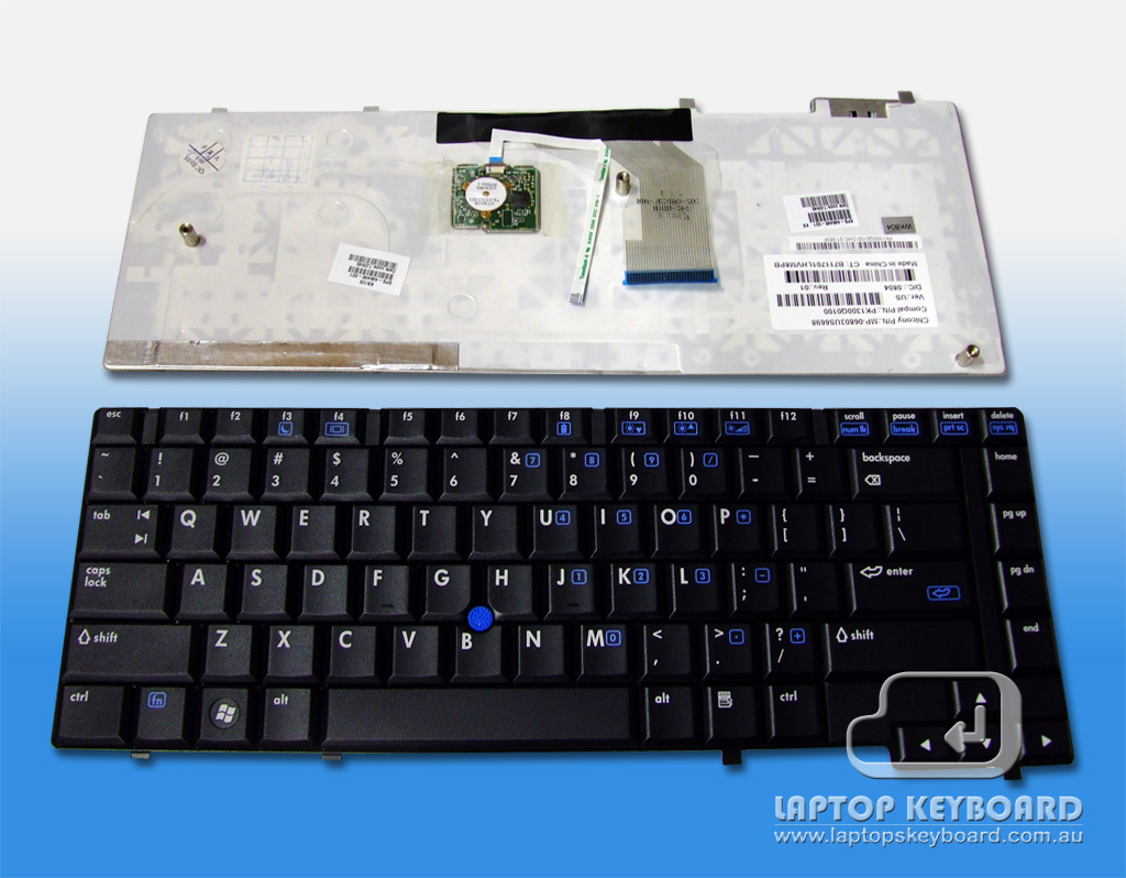 HP COMPAQ ELITEBOOK 6910P US REPLACEMENT KEYBOARD 446448-001 - Click Image to Close
