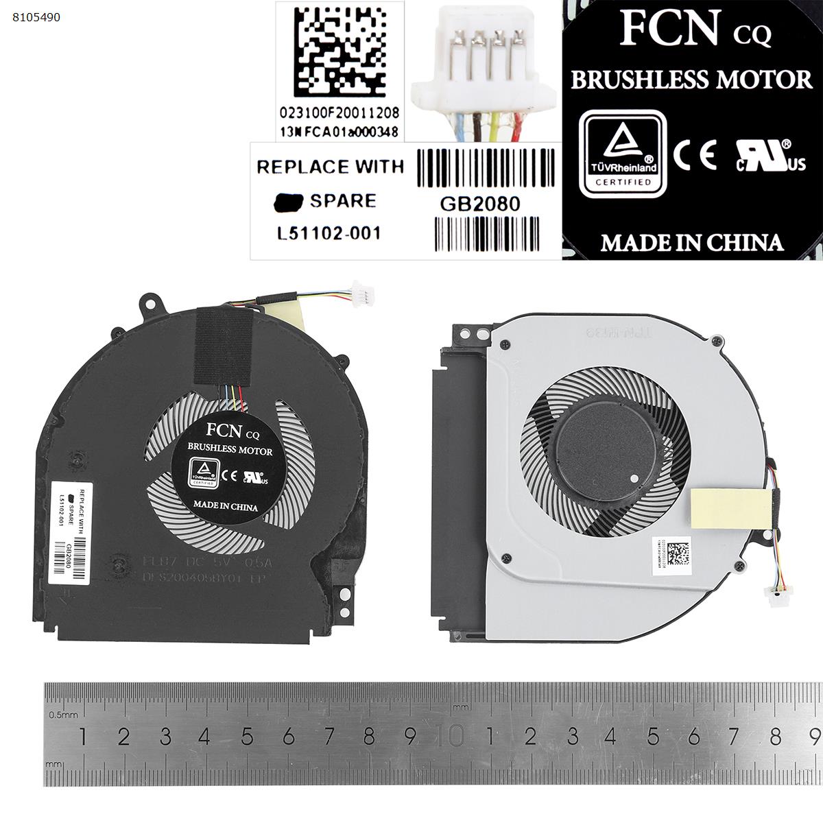 HP PAVILION X360 14-DH000 14M-DH000 CPU COOLING FAN L51102-001 - Click Image to Close