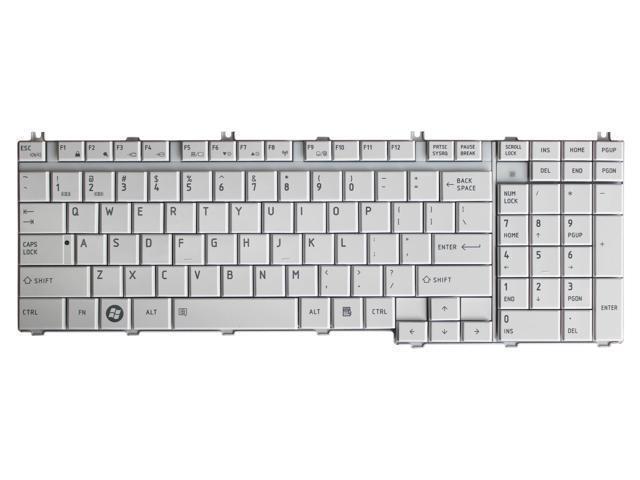 TOSHIBA A500 L350 L500 P500 WHITE KEYBOARD K000077420 - Click Image to Close