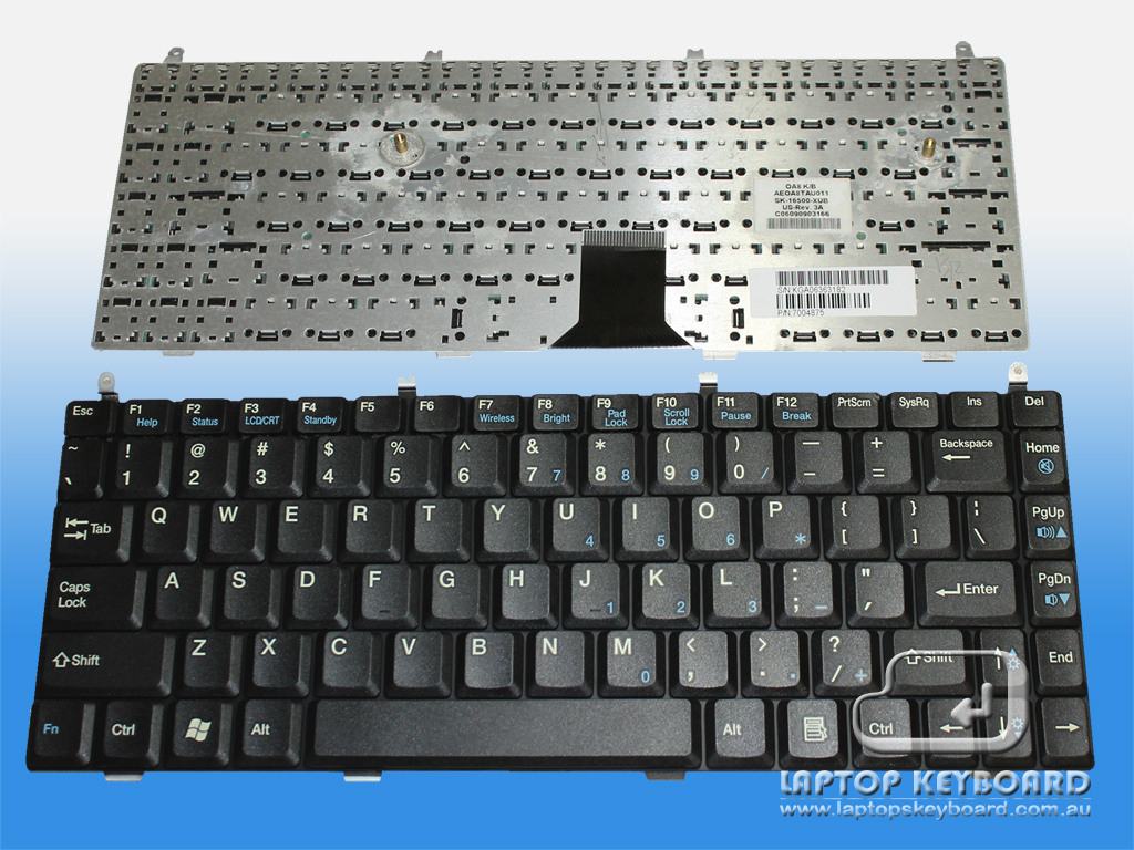 GATEWAY M275 US BLACK KEYBOARD AEOA8TAU011 - Click Image to Close