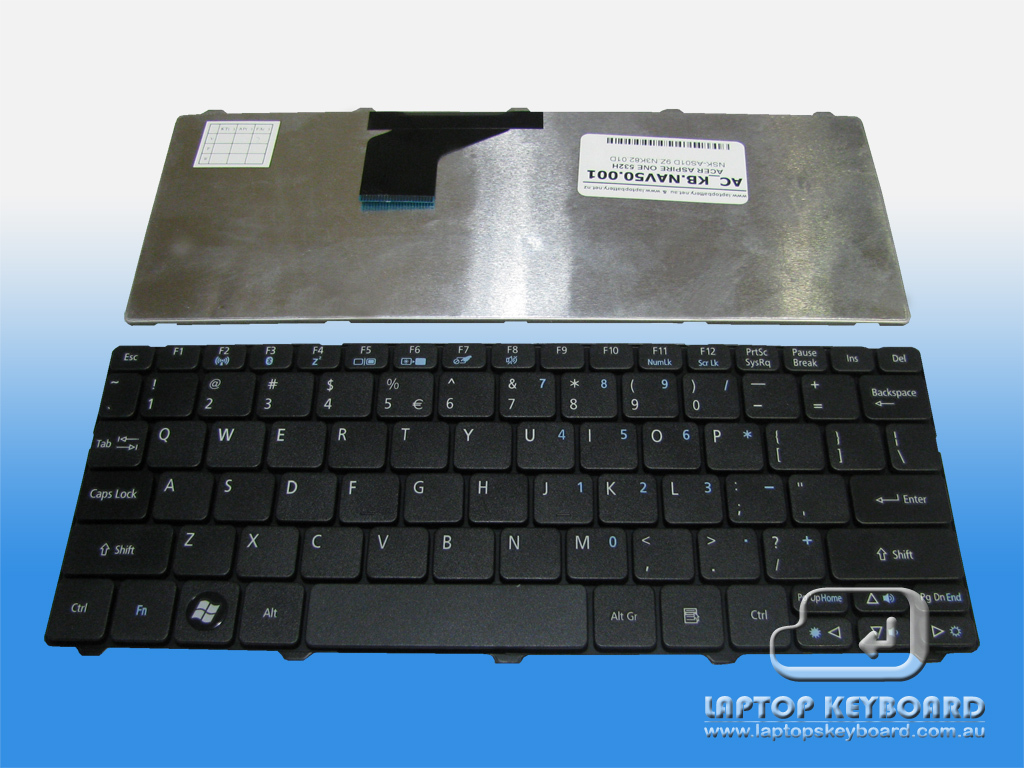 ACER ASPIRE ONE 532H, GATEWAY LT21 REPLACE KEYBOARD KB.NAV50.001 - Click Image to Close