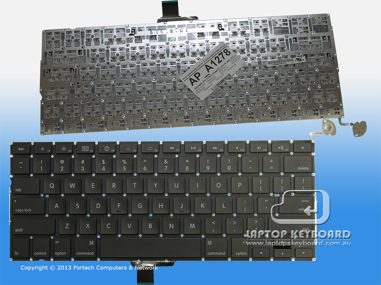 APPLE MACBOOK PRO UNIBODY 13INCH A1278 BLACK KEYBOARD A1278 - Click Image to Close