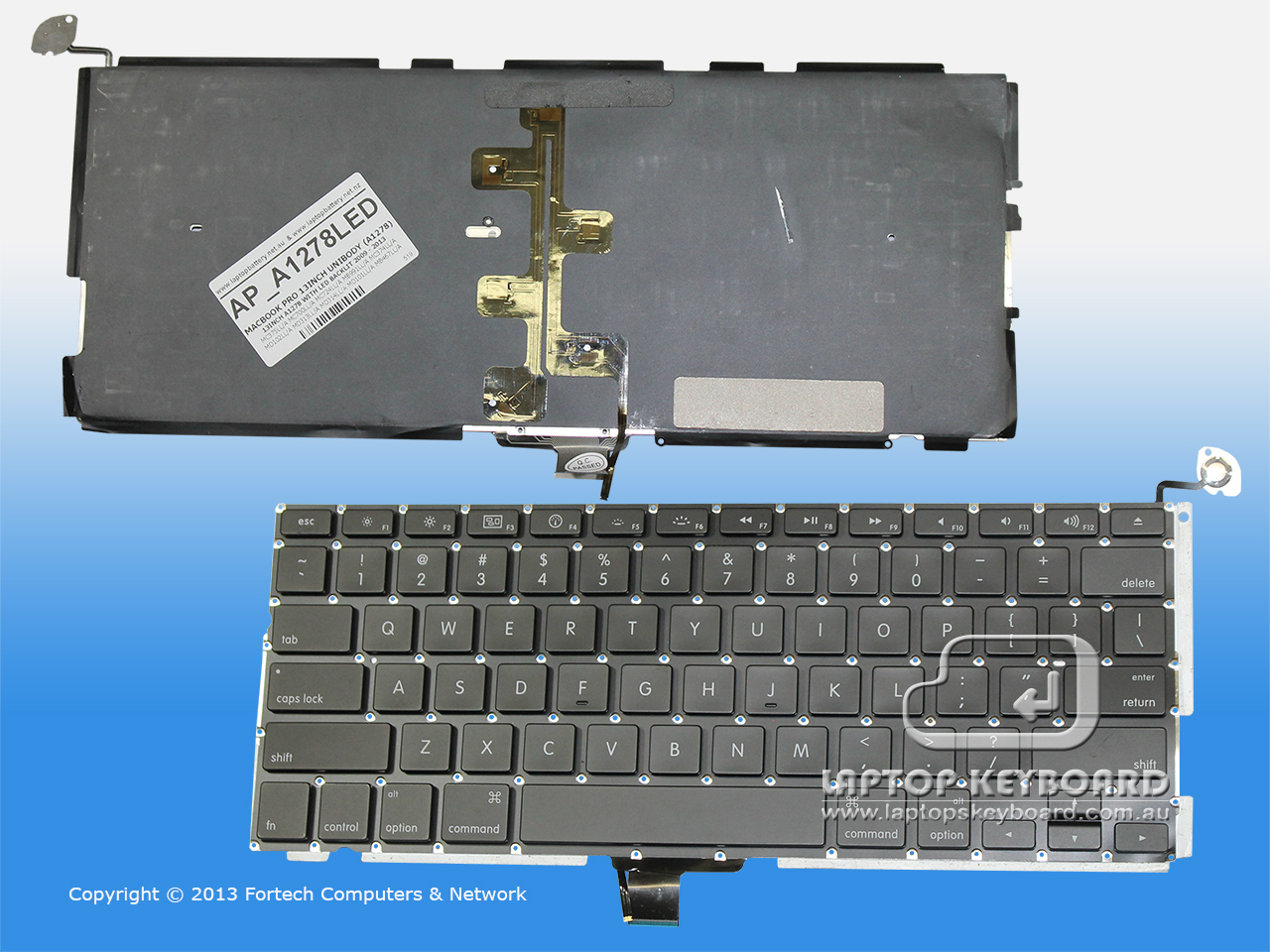 APPLE MACBOOK PRO UNIBODY 13INCH A1278 BLACKLIT KEYBOARD A1278 - Click Image to Close