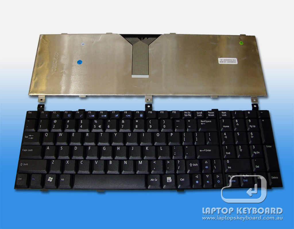 ACER ASPIRE 1800, 9500 REPLACE KEYBOARD V022652AS1 - Click Image to Close