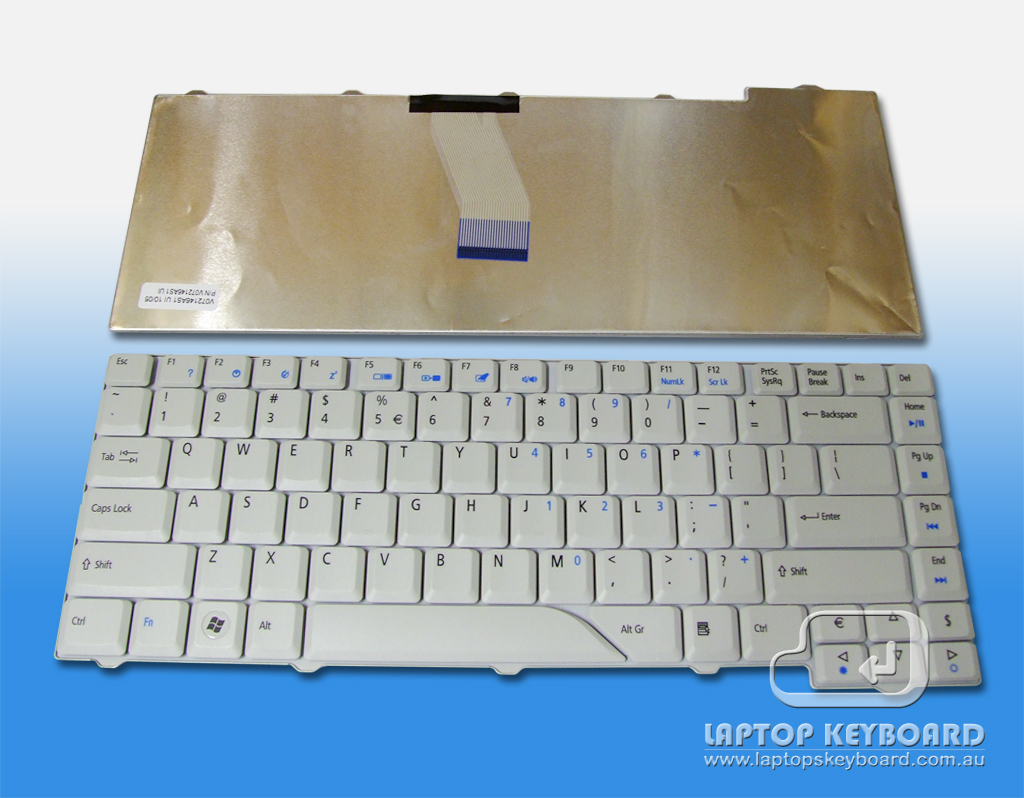 ACER ASPIRE 4710, 4720 REPLACE KEYBOARD WHITE NSK-H361D - Click Image to Close