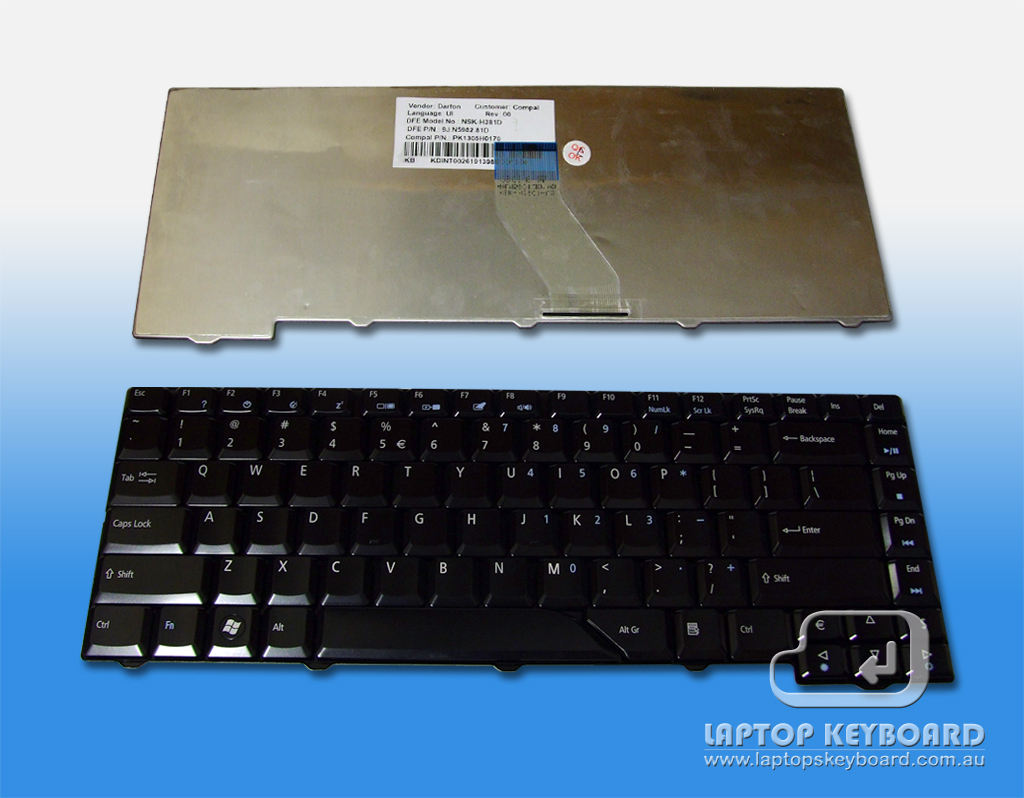 ACER ASPIRE 4710, 4720 REPLACE KEYBOARD BLACK KB.INT00.442 - Click Image to Close