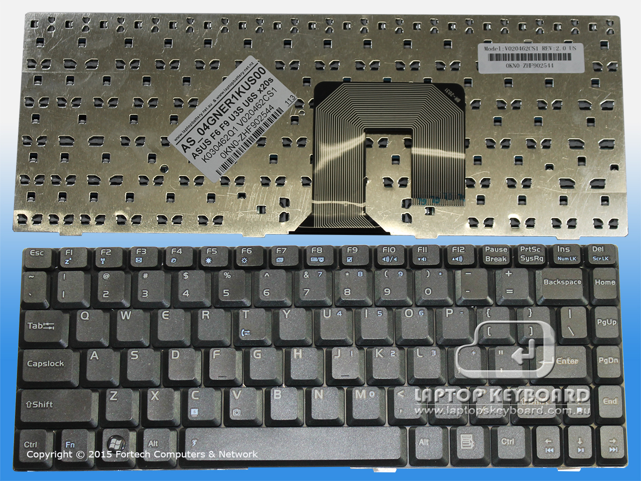 ASUS F6 F9 X20S US REPLACE BLACK KEYBOARD 04GNER1KUS00 - Click Image to Close