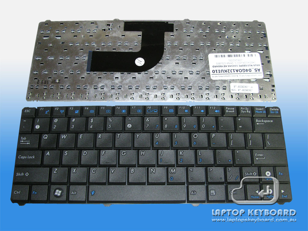 ASUS N10, EEEPC 1101HA BLACK KEYBOARD V090262CS1 04GOA1J2KUI10-1 - Click Image to Close