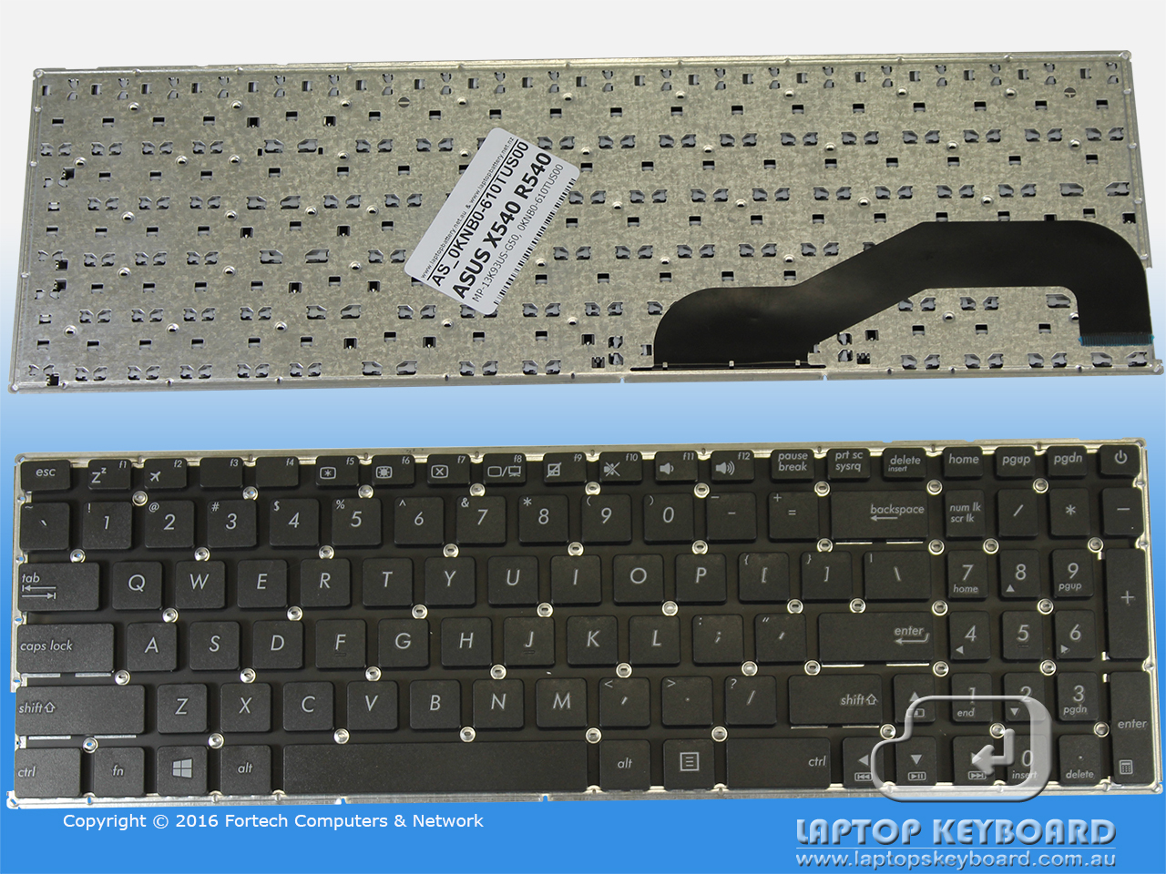 ASUS X540 R540 US BLACK KEYBOARD 0KNB0-610TUS00 - Click Image to Close