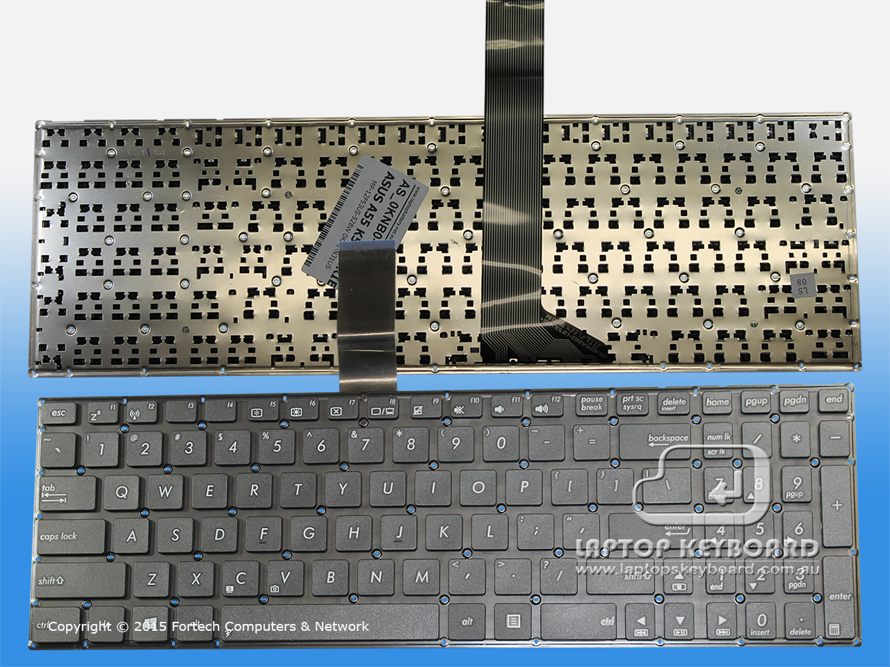 ASUS A55, K56, X550 BLACK US REPLACE KEYBOARD 0KNB0-6105US00 - Click Image to Close