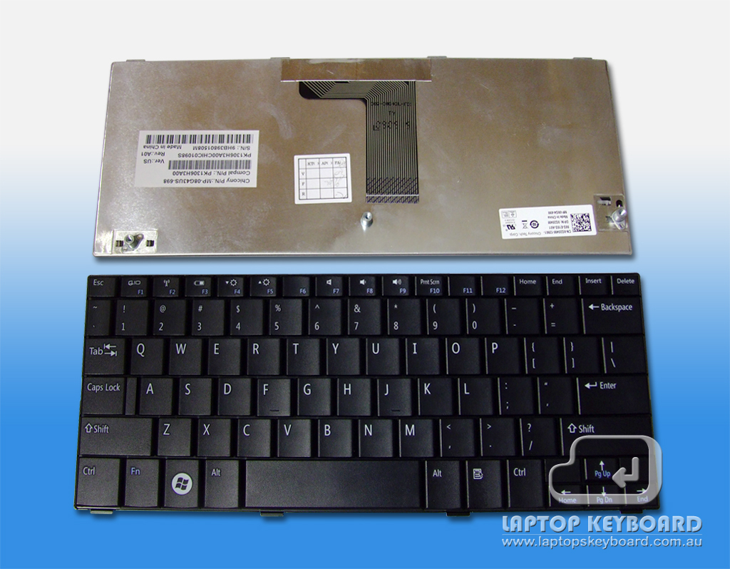 DELL MINI 10, 1010 US REPLACE BLACK KEYBOARD 0G204M - Click Image to Close