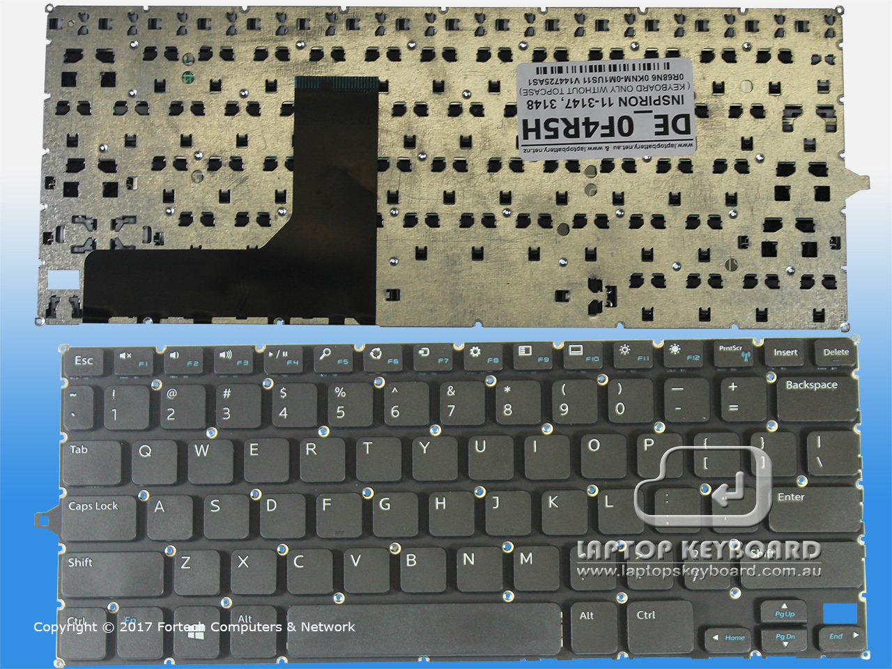 DELL INSPIRON 11-3147, 3148 US REPLACE KEYBOARD 0F4R5H - Click Image to Close