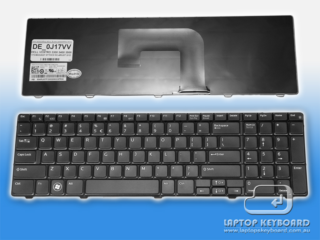 DELL VOSTRO 3700, V3700 REPLACE BLACK KEYBOARD 0J17VV - Click Image to Close