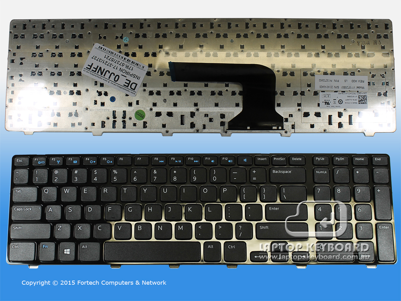 DELL INSPIRON 17R 5721 US BLACK KEYBOARD 0JJNFF - Click Image to Close
