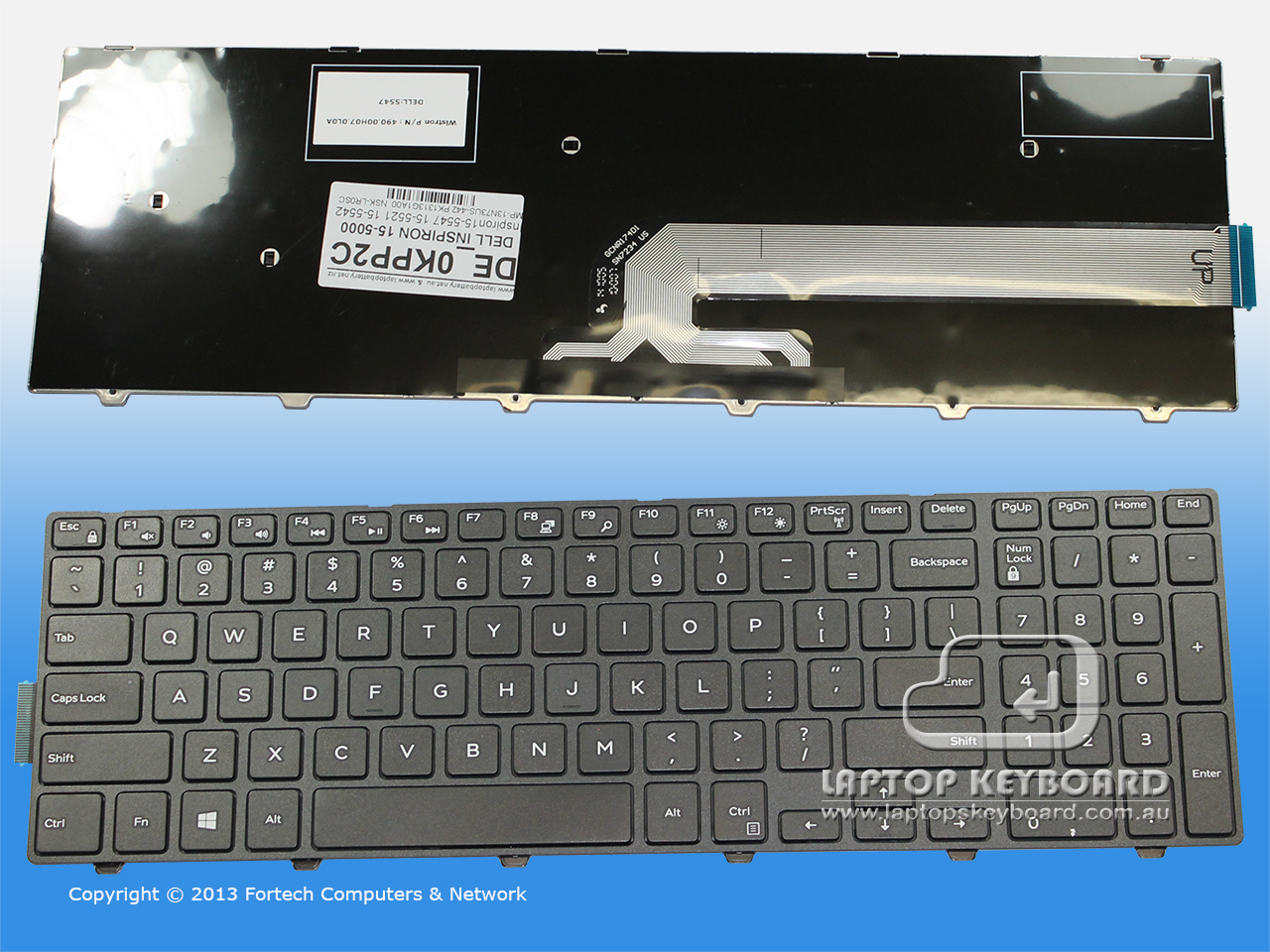 DELL INSPIRON 15-5000 (5547 5521 5542) US BLACK KEYBOARD 0KPP2C - Click Image to Close