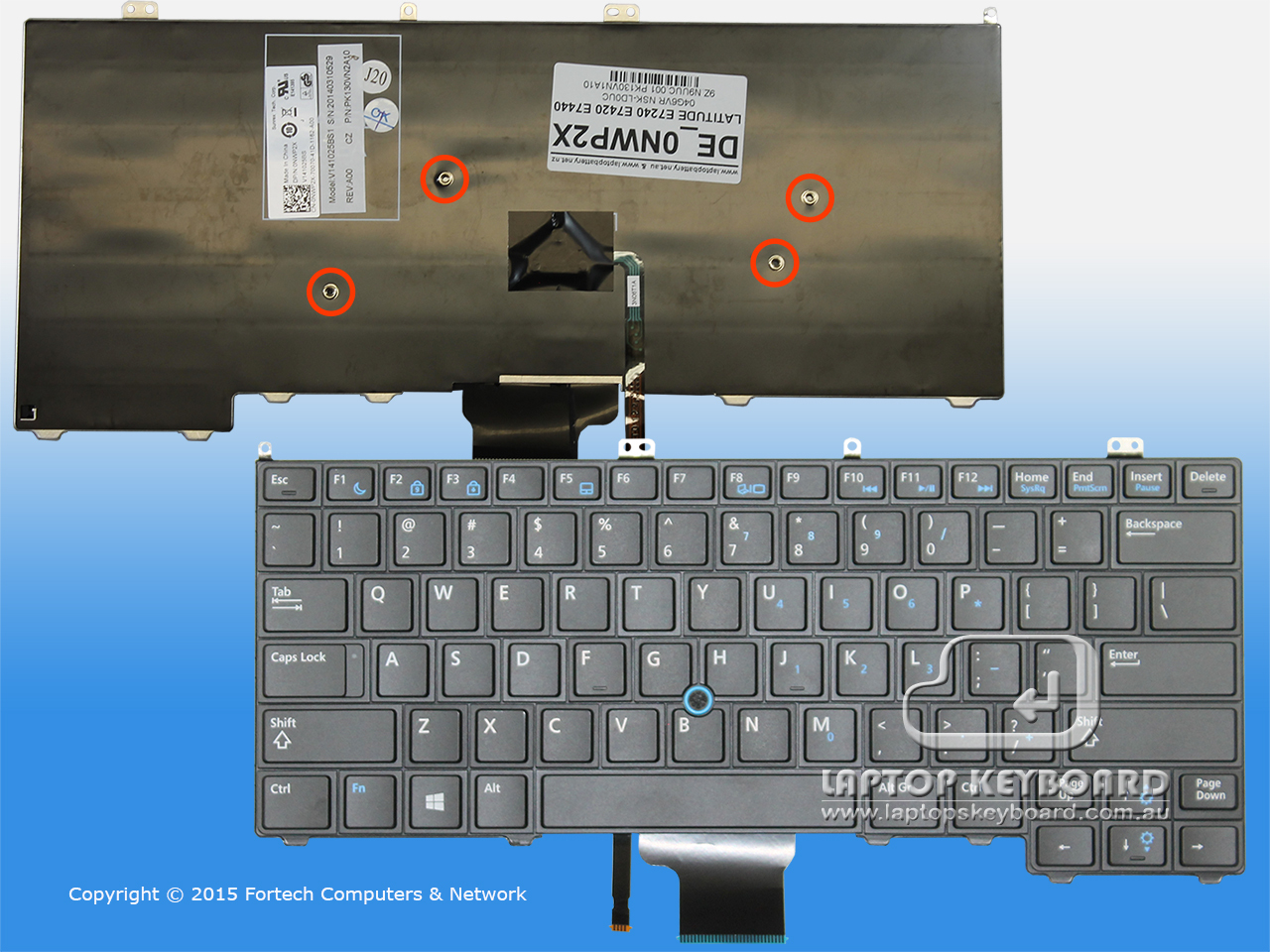 DELL LATITUDE E7440 WITH POINTING BLACK KEYBOARD 0NWP2X - Click Image to Close