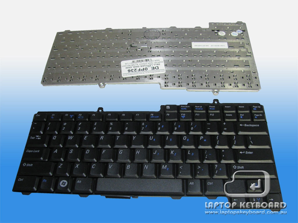 DELL LATITUDE D520, D530 US REPLACE KEYBOARD 0PF236 - Click Image to Close