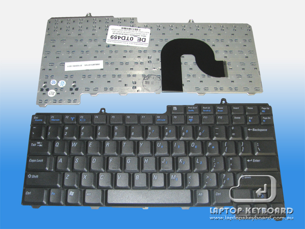 DELL INSPIRON 1300, B120, B130 US REPLACE KEYBOARD 0TD459 - Click Image to Close