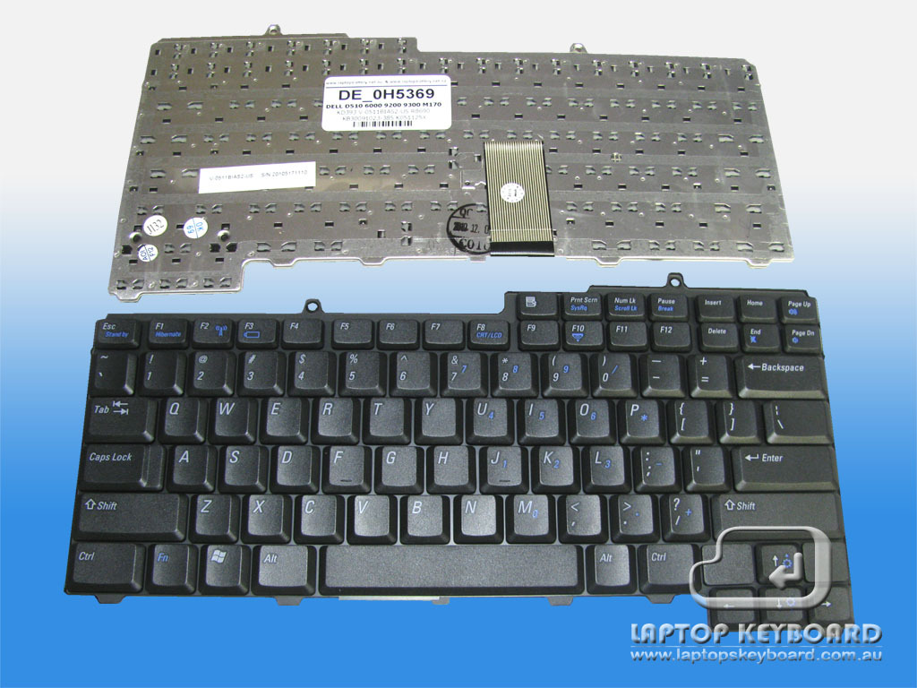 DELL D510, INSPIRON 6000, 9200, 9300, XPS M170 KEYBOARD 0H5639 - Click Image to Close