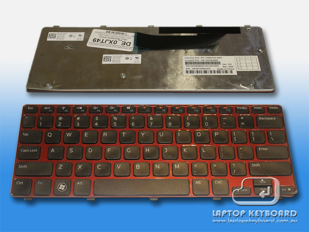 DELL INSPIRON M101Z US REPLACE KEYBOARD 0XJT49 - Click Image to Close