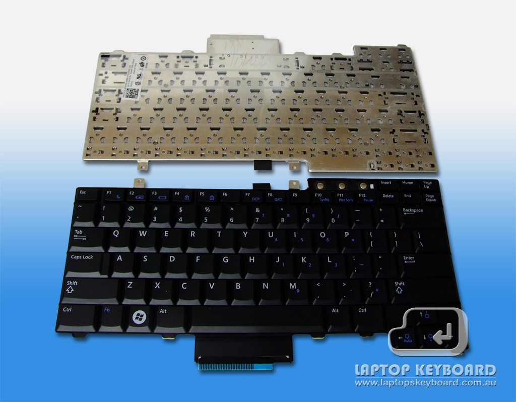 DELL LATITUDE E5300, E5400 REPLACE BLACK KEYBOARD 0FM753 - Click Image to Close