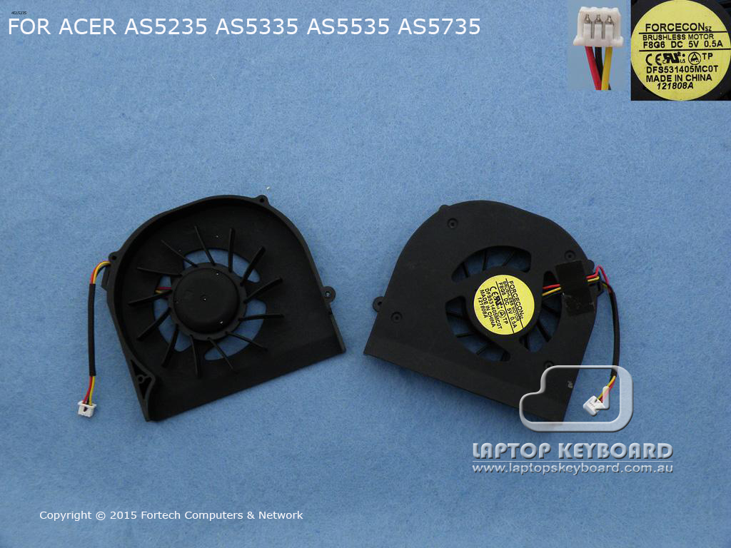 ACER ASPIRE 5235 5335 5535 5735 VERSION 2 CPU FAN - Click Image to Close