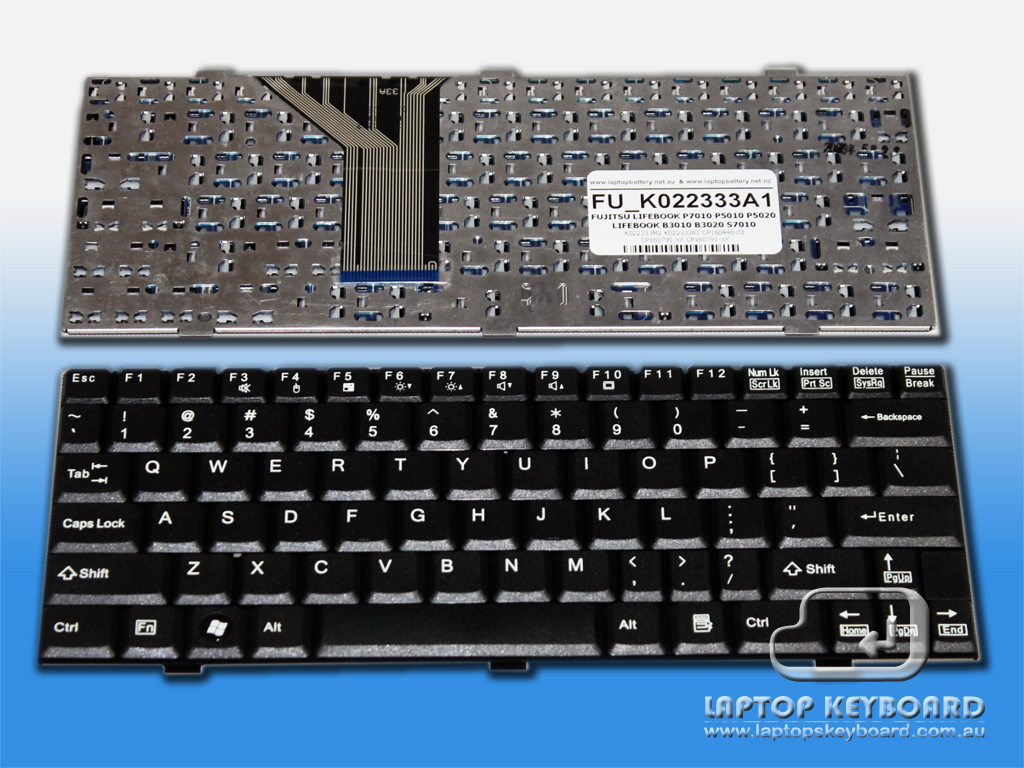 FUJITSU LIFEBOOK P5020 P7010 P5010 B3010 US KEYBOARD K022333A1 - Click Image to Close