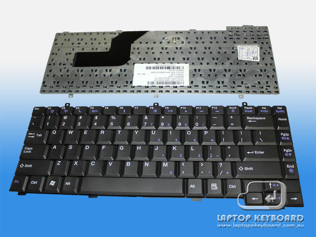 GATEWAY NA1, E265M, E475M US BLACK KEYBOARD AEQA1U00110 - Click Image to Close