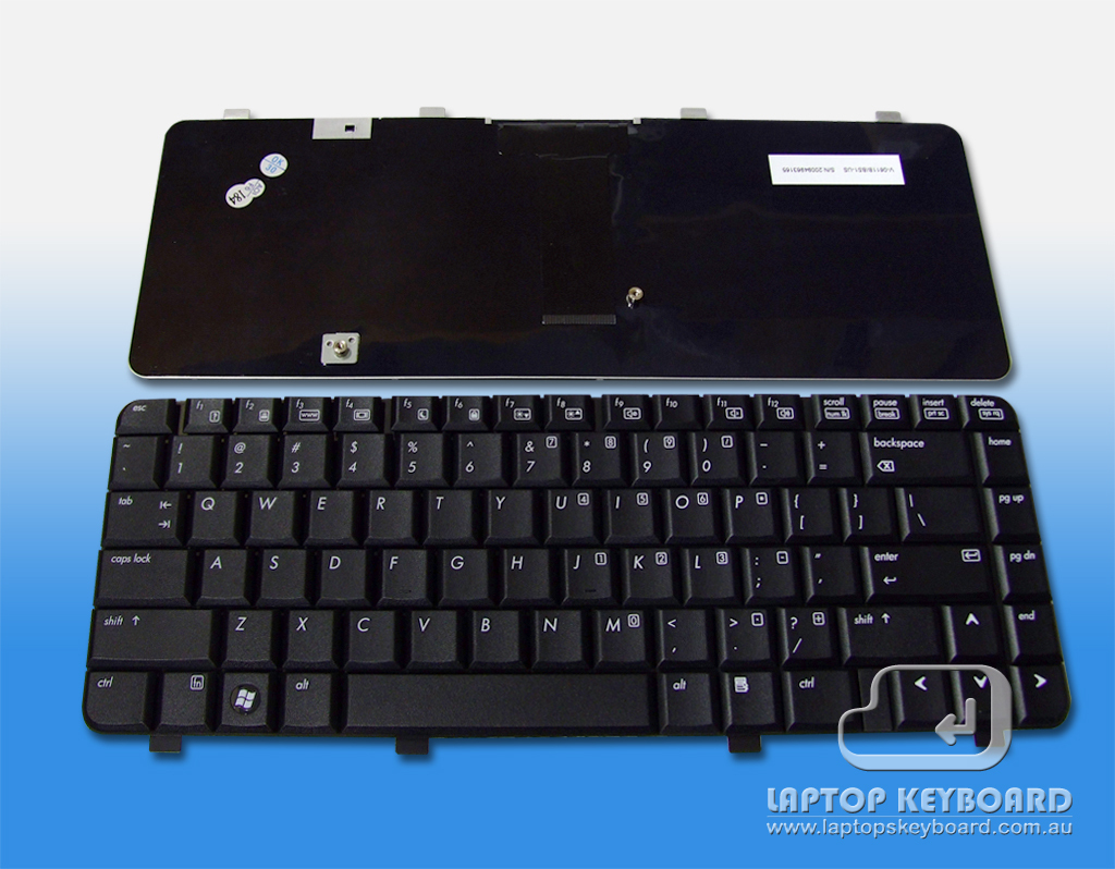 HP 500, 510, 520 US REPLACE KEYBOARD 438531-001 - Click Image to Close