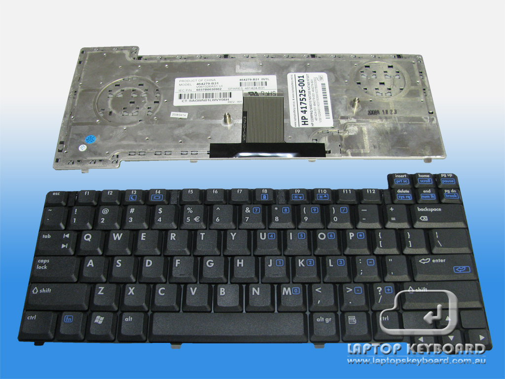 HP COMPAQ BUSINESS NOTEBOOK NX7300, NX7400 KEYBOARD 417525-001 - Click Image to Close