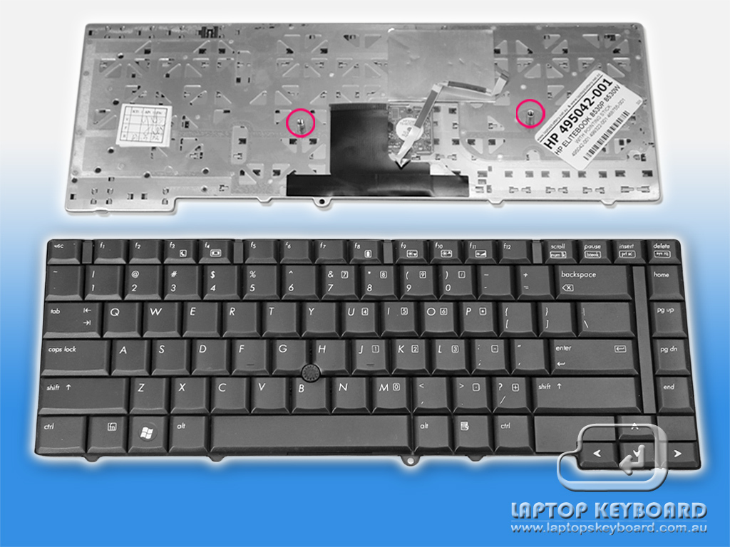 HP COMPAQ ELITEBOOK 8530P US REPLACEMENT KEYBOARD 495042-001 - Click Image to Close