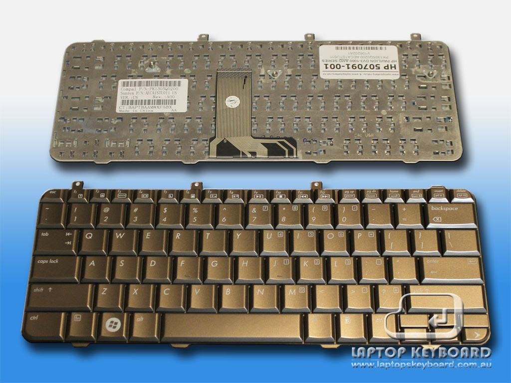 HP PAVILION DV3-1000, DV3Z-1000 US REPLACE KEYBOARD 507091-001 - Click Image to Close