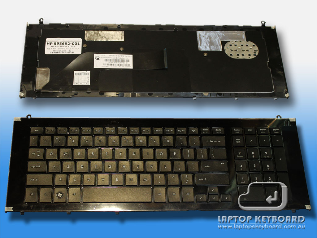 HP PROBOOK 4720S US REPLACE KEYBOARD BLACK 598692-001 - Click Image to Close