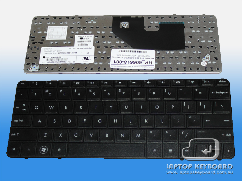 HP COMPAQ MINI 110-3000 MINI CQ10 US REPLACE KEYBOARD 606618-001 - Click Image to Close