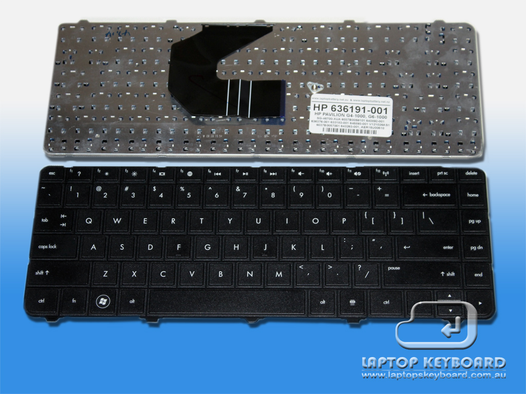 HP PAVILION G4-1000, G6-1000 US REPLACE KEYBOARD 636191-001 - Click Image to Close