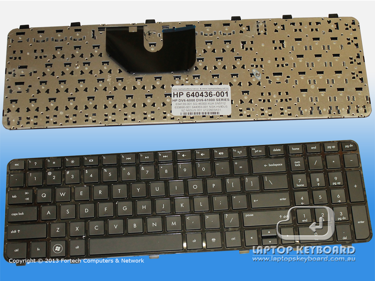 HP PAVILION DV6-6000, DV6-6100 US BLACK KEYBOARD 640436-001 - Click Image to Close