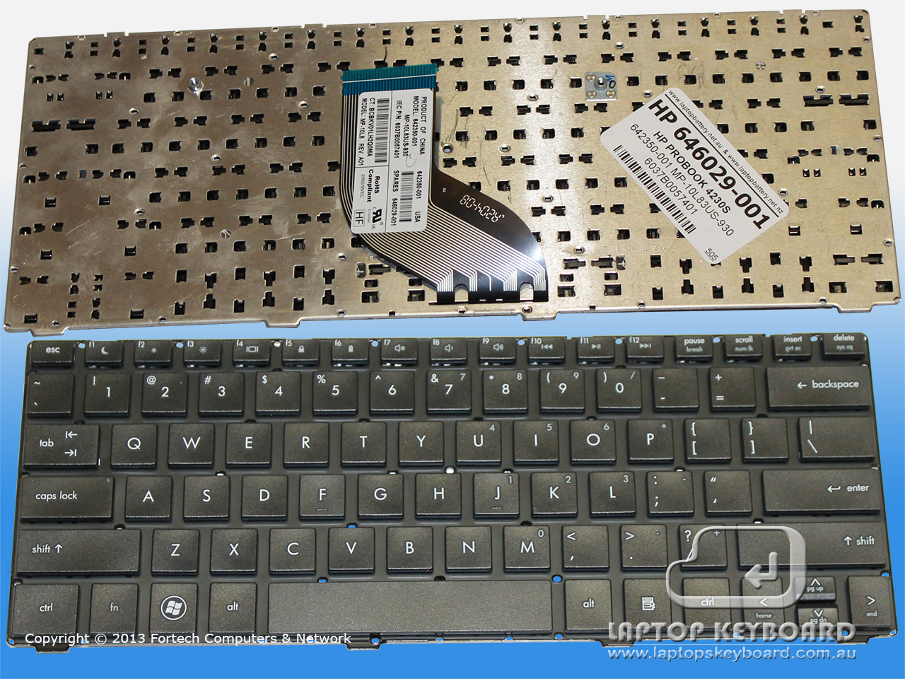 HP PROBOOK 4230S US REPLACE BLACK KEYBOARD 646029-001 - Click Image to Close