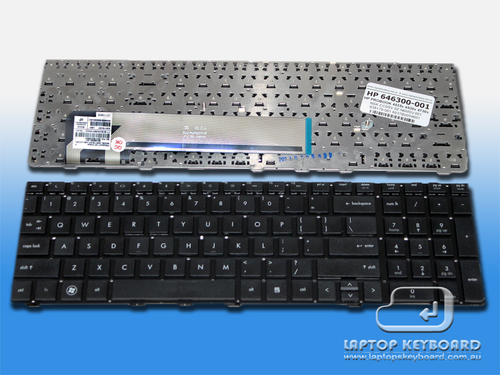 HP PROBOOK 4535S 4530S 4730S US REPLACE KEYBOARD 646300-001 - Click Image to Close