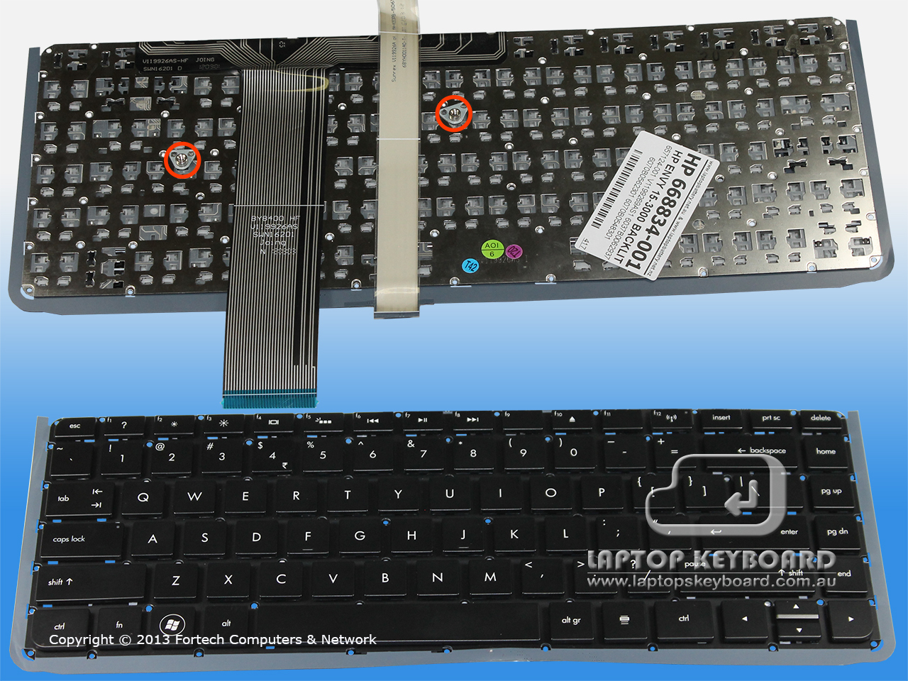 HP ENVY 15-3000 US REPLACE BLACK KEYBOARD 668834-001 - Click Image to Close