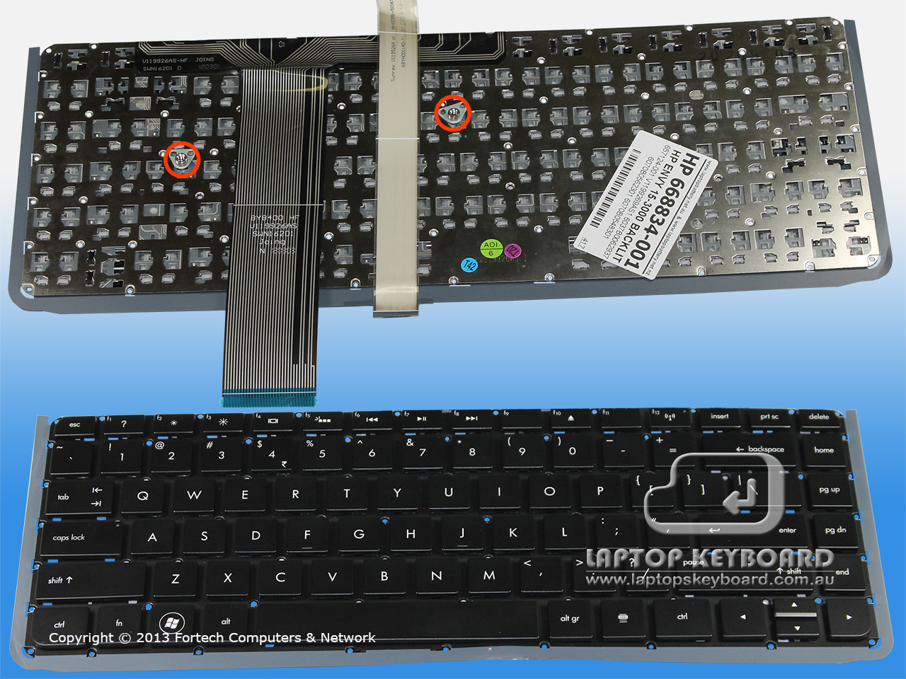 HP ENVY 15-3000 US REPLACE BLACK KEYBOARD 668834-001 - Click Image to Close
