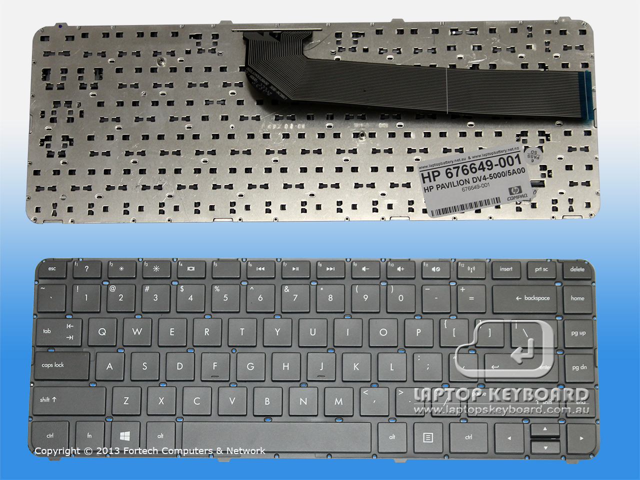 HP PAVILION DV4-5000 US REPLACE KEYBOARD 676649-001 - Click Image to Close