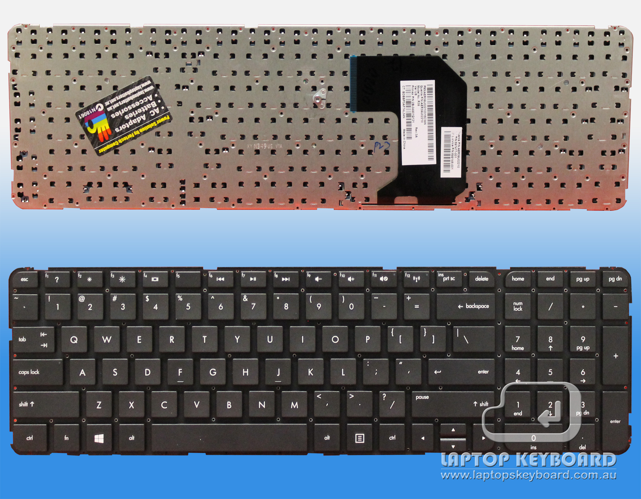 HP PAVILION G7-2000, G7T-2000 US BLACK KEYBOARD 682748-001 - Click Image to Close