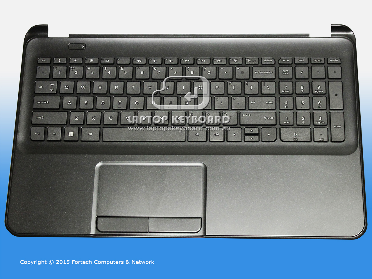 HP PAVILION 15-D000 KEYBOARD WITH TOPCOVER BLACK 747140-001 - Click Image to Close