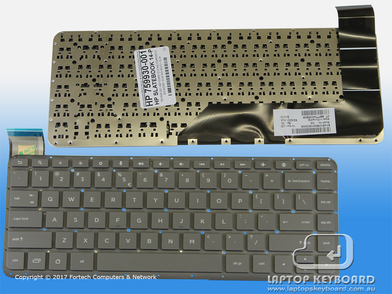 HP SLATEBOOK 14-P000 US REPLACE BLACK KEYBOARD 759930-001 - Click Image to Close