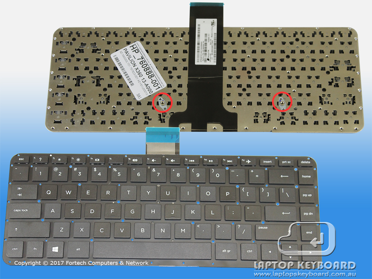 HP PAVILION X360 13-A000 REPLACE KEYBOARD BLACK 760888-001 - Click Image to Close