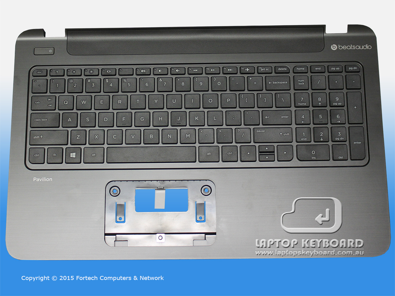HP PAVILION 15-P000 KEYBOARD WITH TOPCOVER BLACK 762529-001 - Click Image to Close