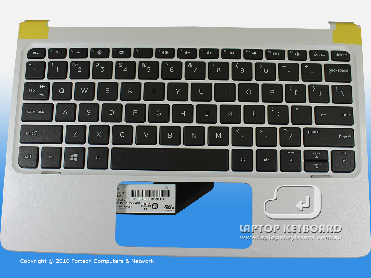 HP PAVILION X2 10-N000 TOP COVER WITH KEYBOARD 832469-001 - Click Image to Close