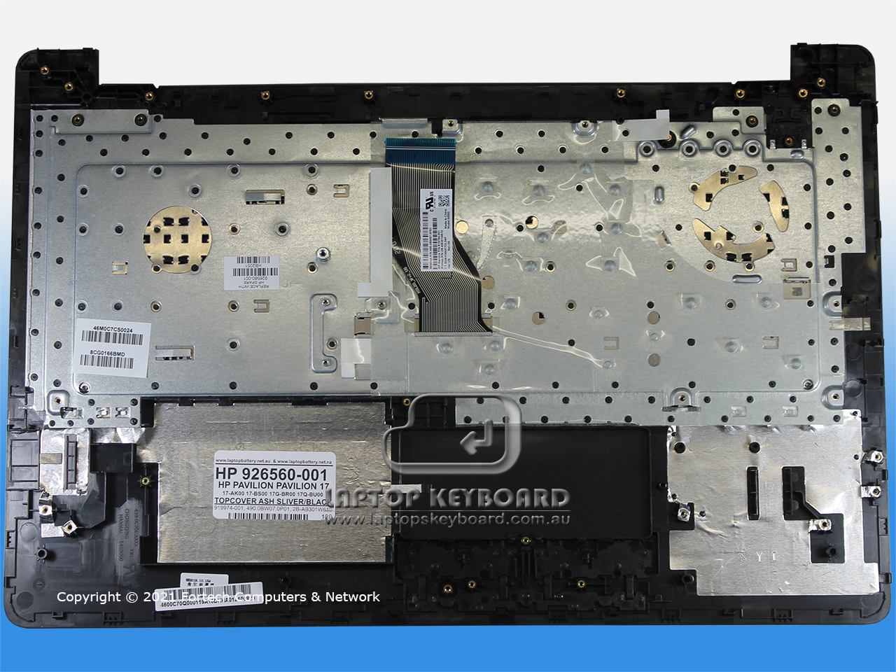 HP PAVILION 17-AK000 17-BS000 TOPCOVER WITH KEYBOARD 926560-001 - Click Image to Close